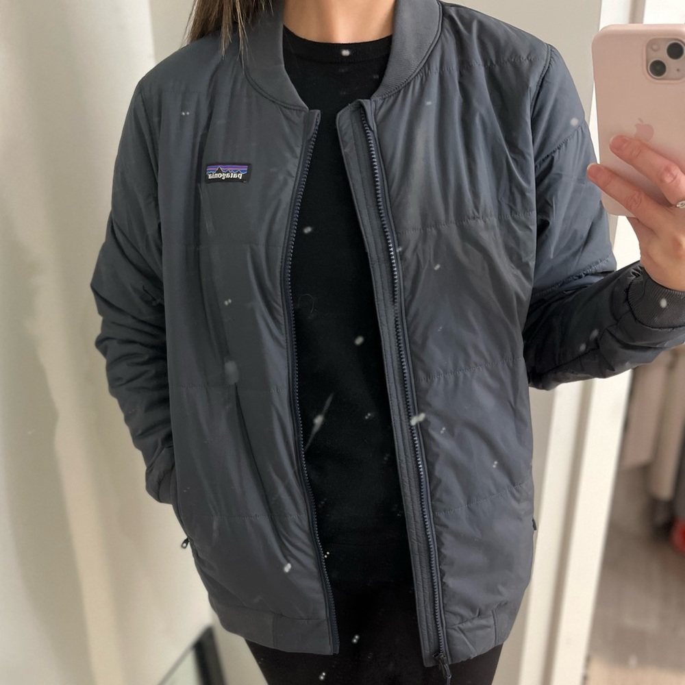 Patagonia Zemer Bomber Jacket in Smolder Blue